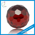 Fashion Facted Ball Garnet Red CZ Gemstone Beads
